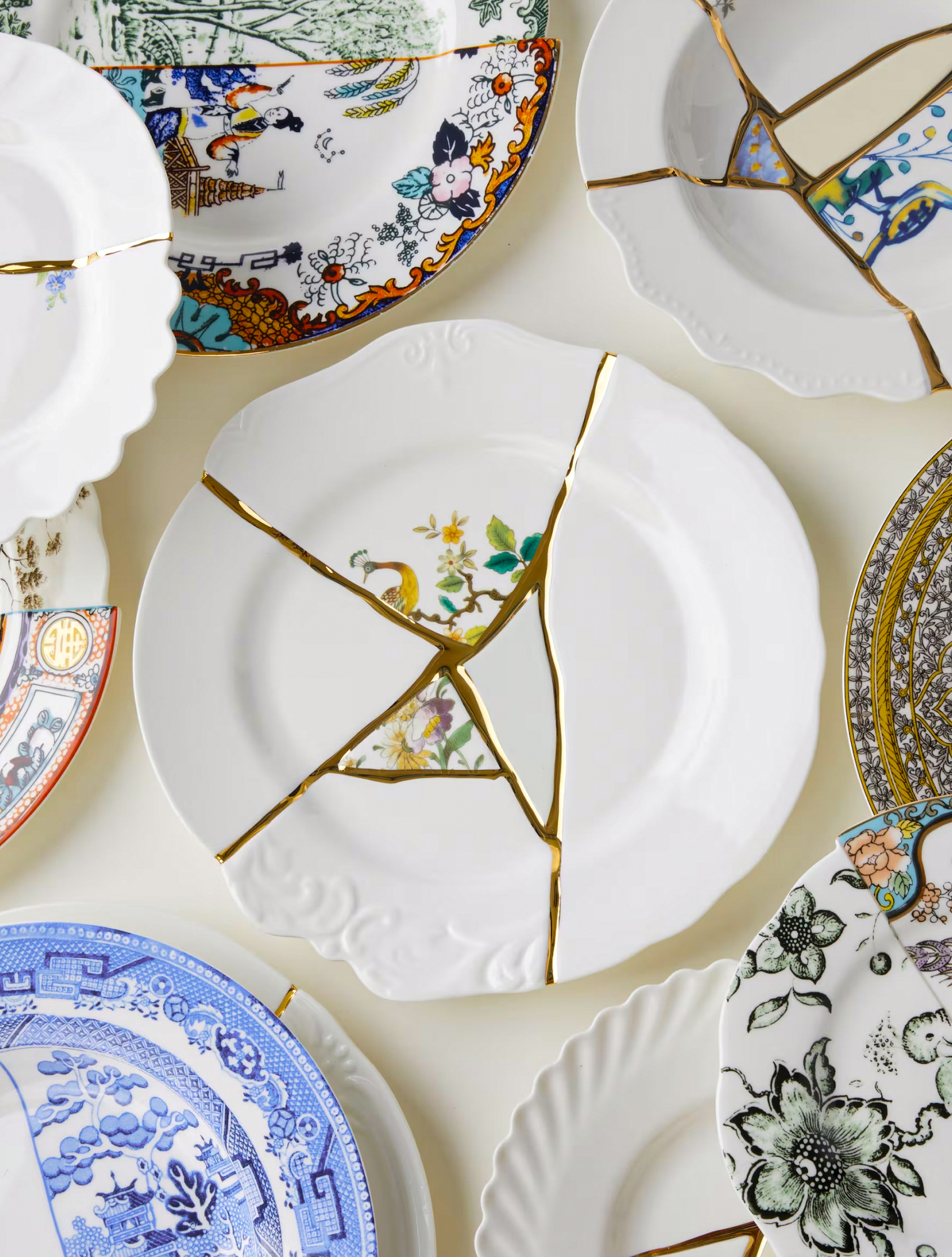 Обеденная тарелка Kintsugi, 28 см