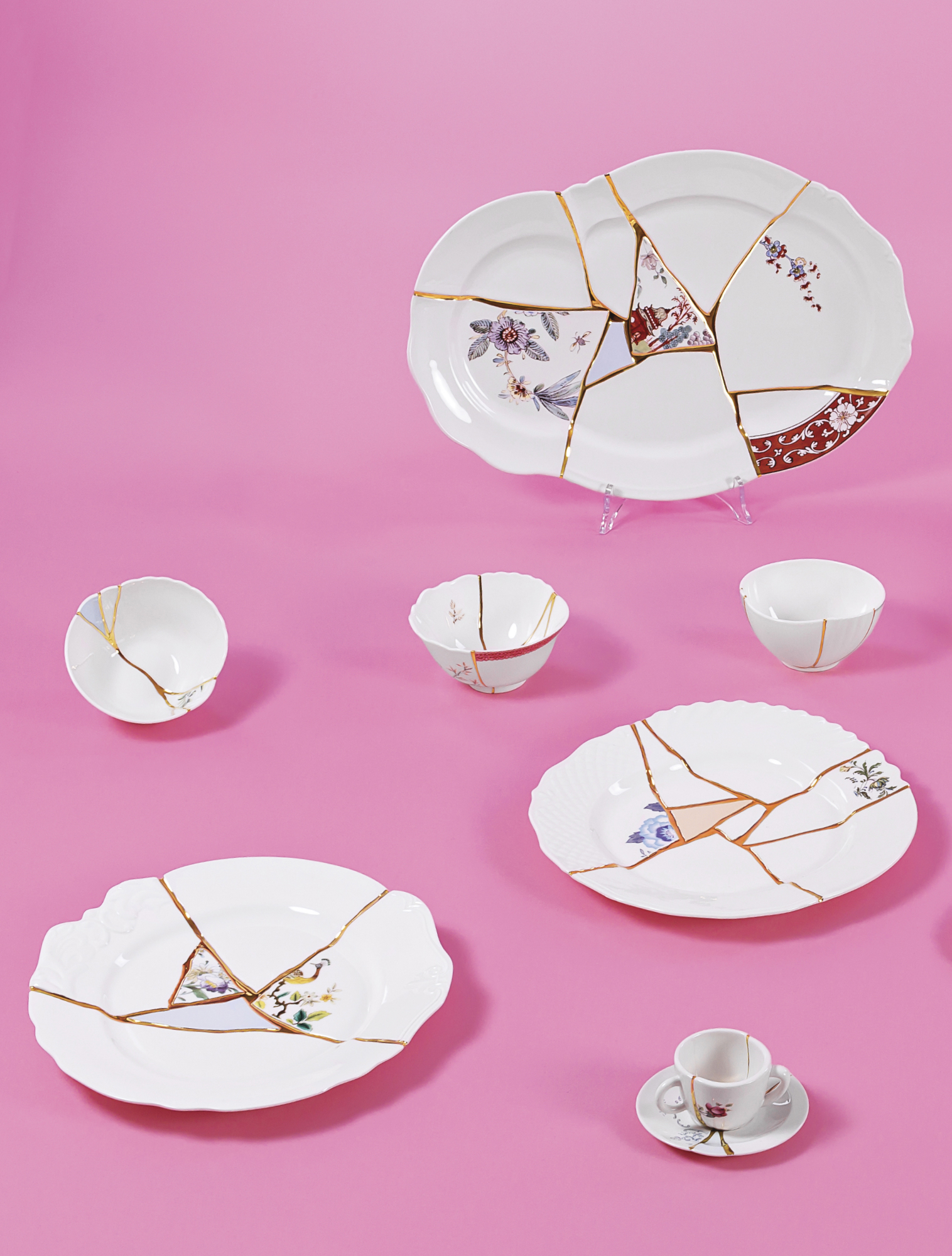 Обеденная тарелка Kintsugi, 28 см