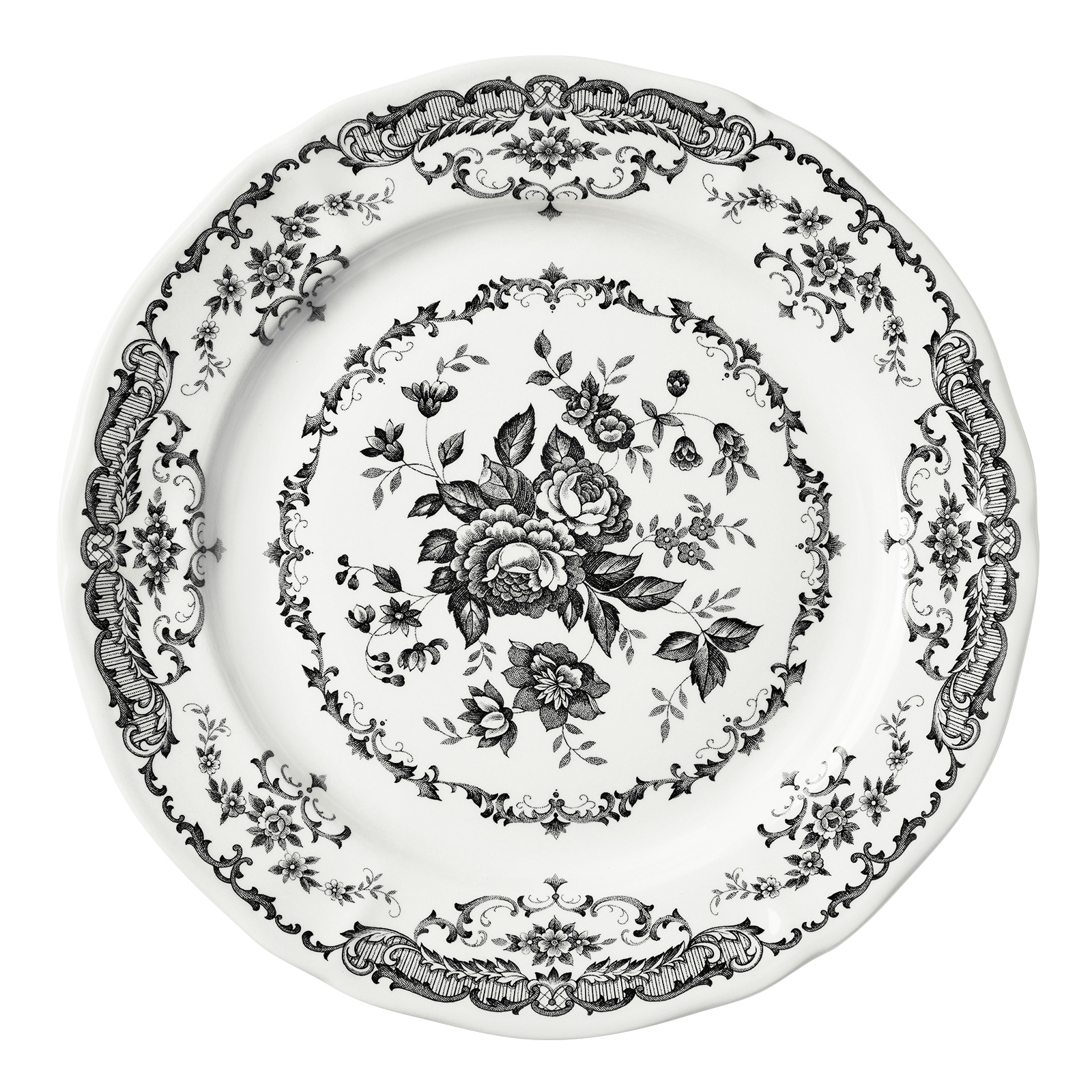 Плоское блюдо Rose Black, 31 см