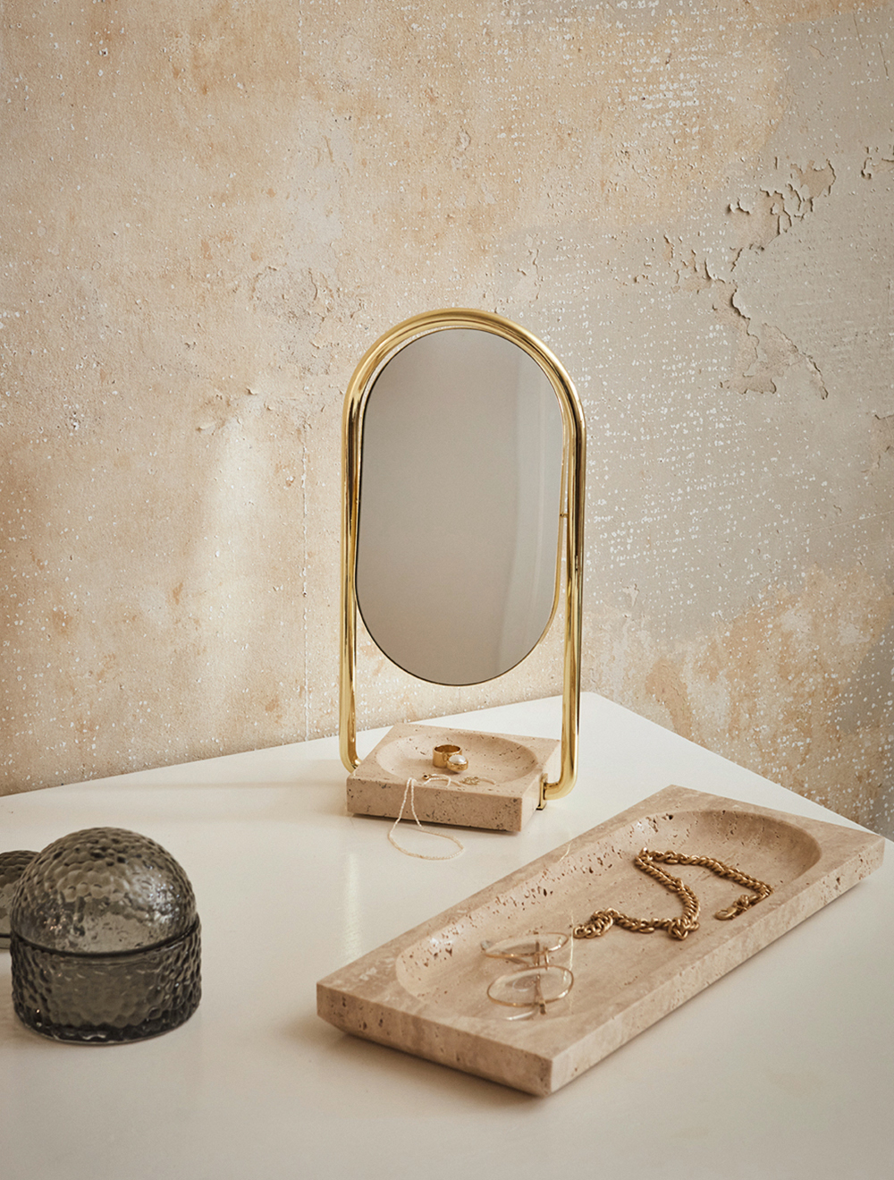Настольное косметическое зеркало Angui Bath, 35 см от AYTM
