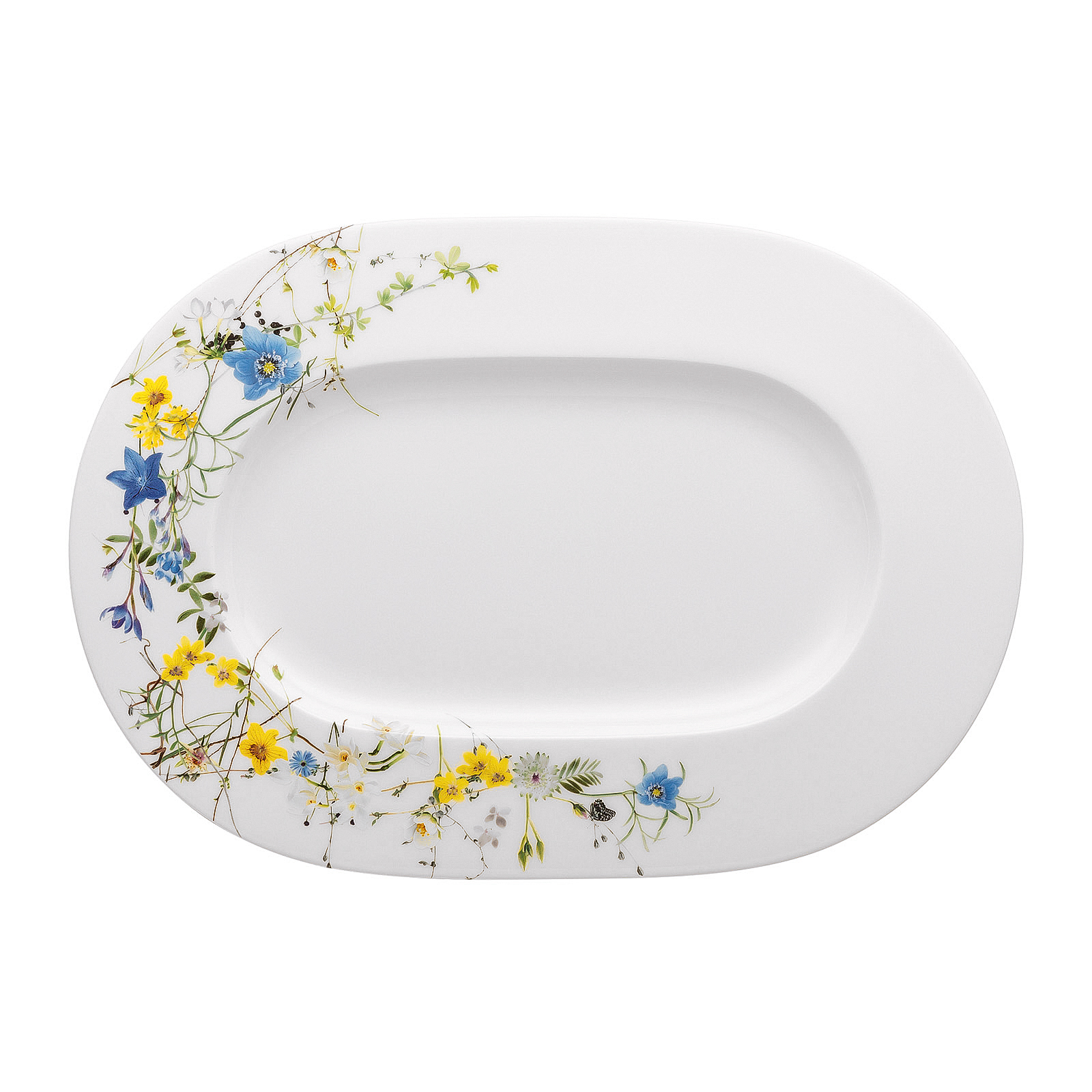 Плоское блюдо Brillance Fleurs des Alpes, 34 см