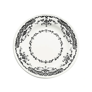 Пирожковая тарелка Rose Black, 15,5 см