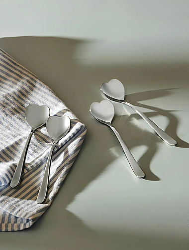 Набор из 4 десертных ложек Big Love, 17 см