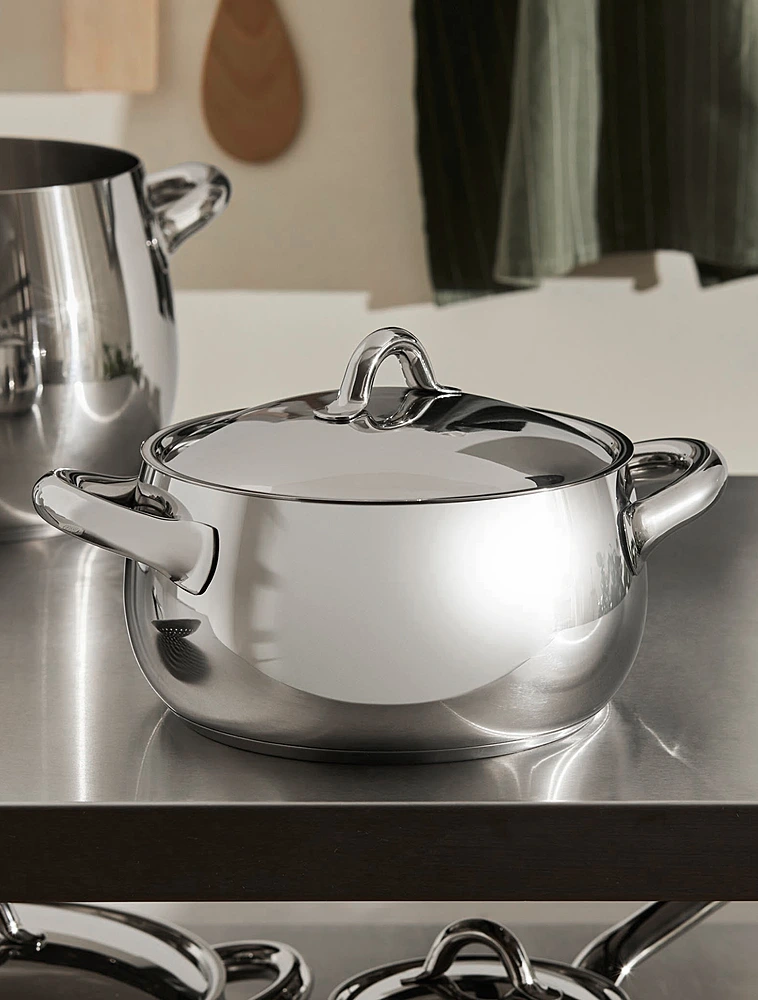 Кастрюля с крышкой Mami, 5,2 л, 24 см от Alessi