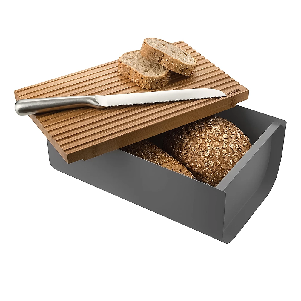 Хлебница с разделочной доской Mattina, 34x14 см от Alessi