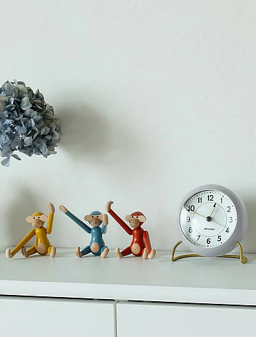 Настольные часы-будильник с подсветкой Station, 11,5x12 см