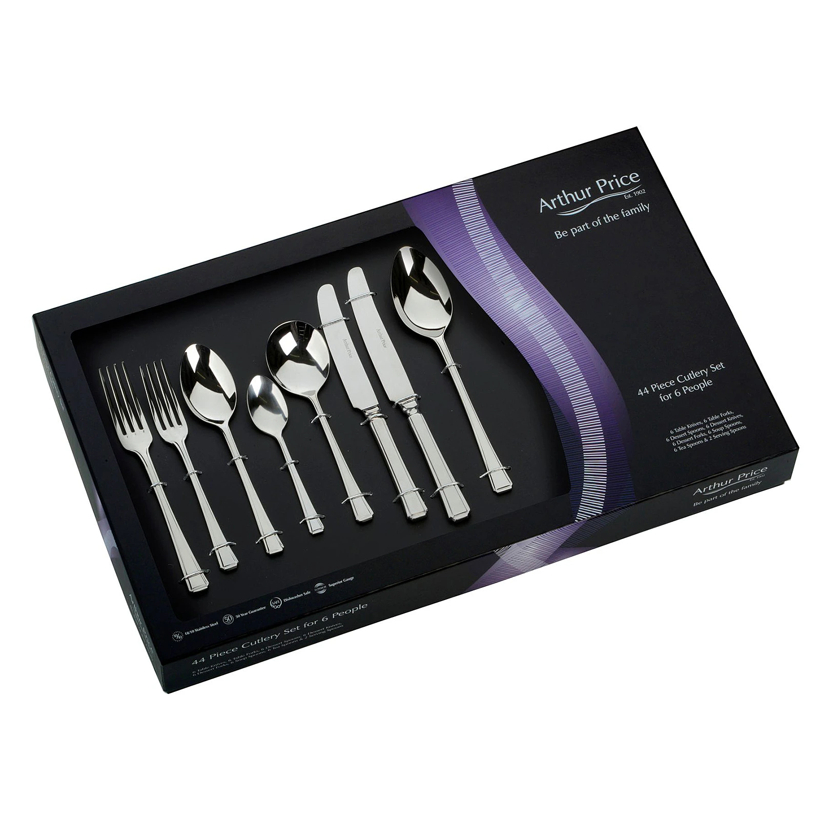 Набор столовых приборов Harley на 6 персон, 44 пр.