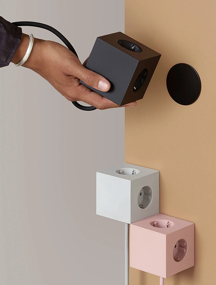 Удлинитель Square One с USB-C и 3 розетками, 1,8 м от Avolt