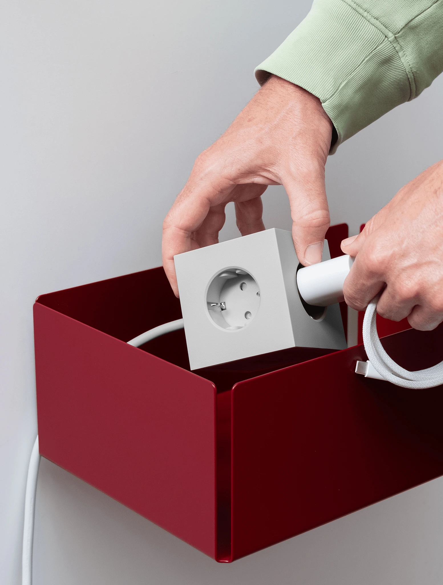 Удлинитель Square One с USB-C и 3 розетками, 1,8 м