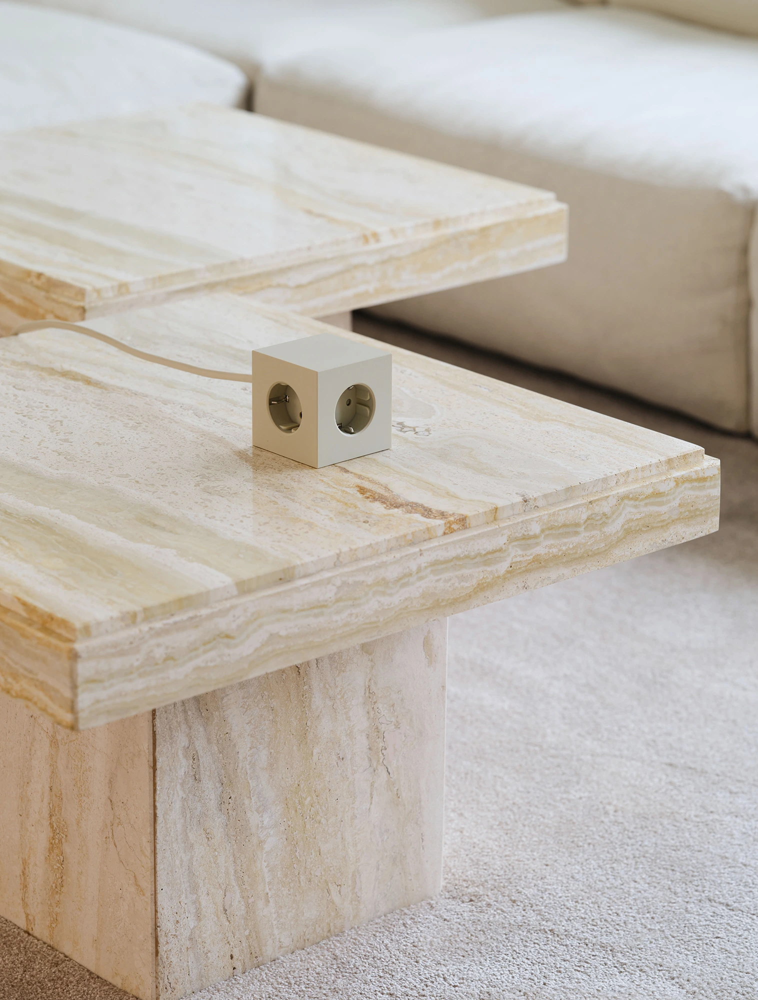 Удлинитель Square One с USB-C и 3 розетками, 1,8 м