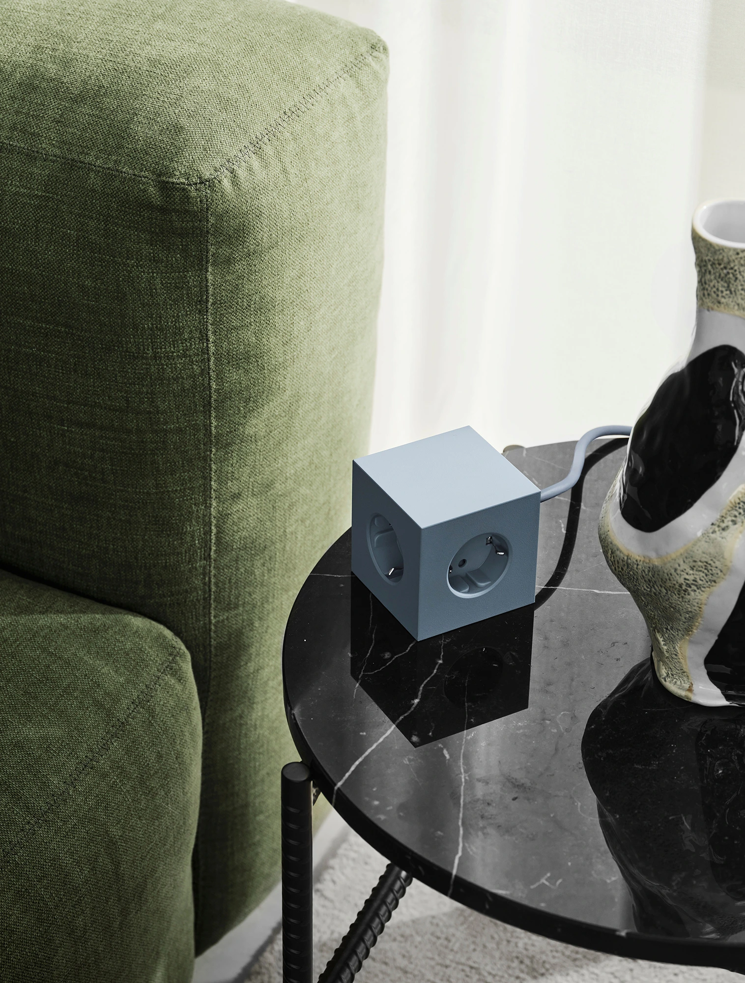 Удлинитель Square One с USB-C и 3 розетками, 1,8 м