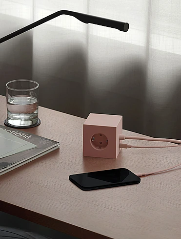 Удлинитель Square One с USB-C и 3 розетками, 1,8 м