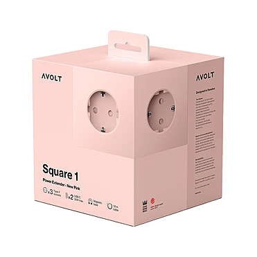 Удлинитель Square One с USB-C и 3 розетками, 1,8 м