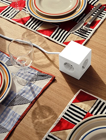 Удлинитель Square One с USB-C и 3 розетками, 1,8 м