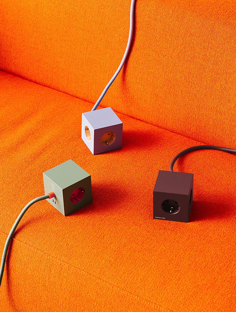 Удлинитель Square One с USB-C и 3 розетками, 1,8 м от Avolt