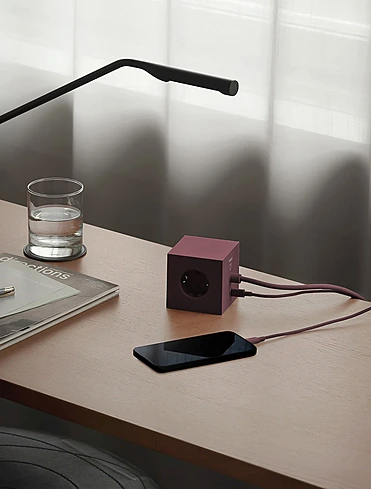 Удлинитель Square One с USB-C и 3 розетками, 1,8 м