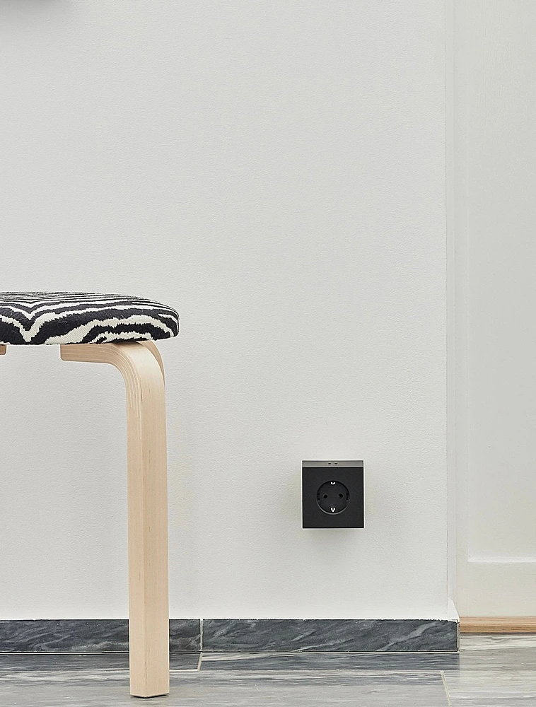 Разветвитель Square Two с USB-C и 3 розетками, 7,5х7,5 см от Avolt