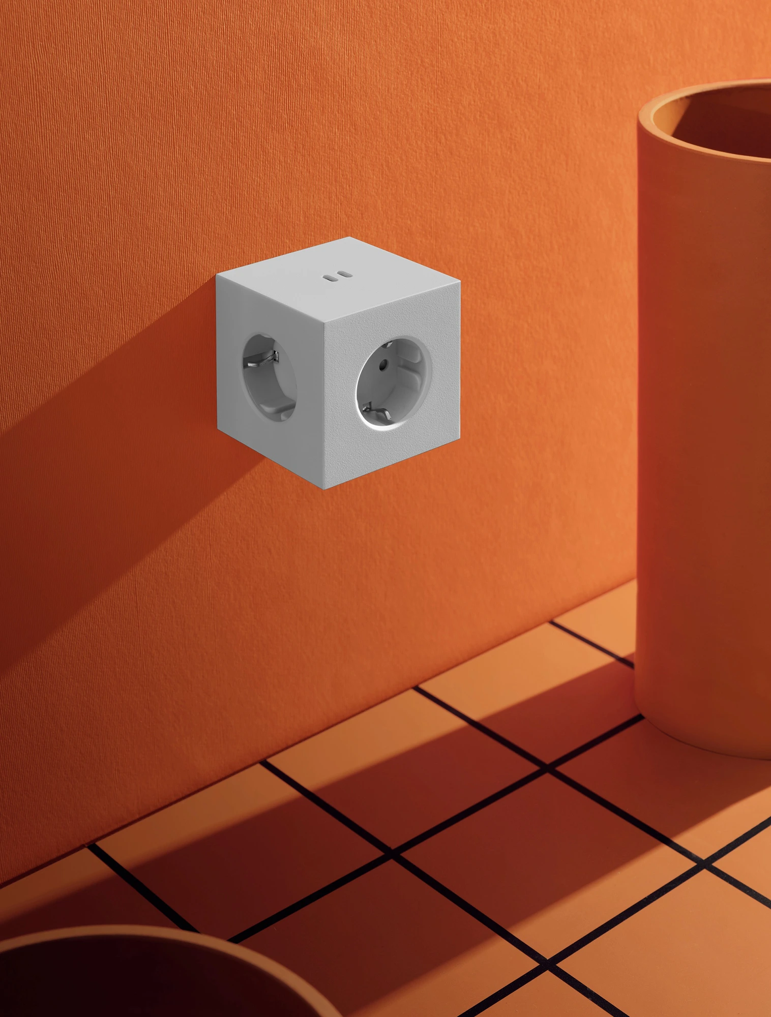 Разветвитель Square Two с USB-C и 3 розетками, 7,5х7,5 см