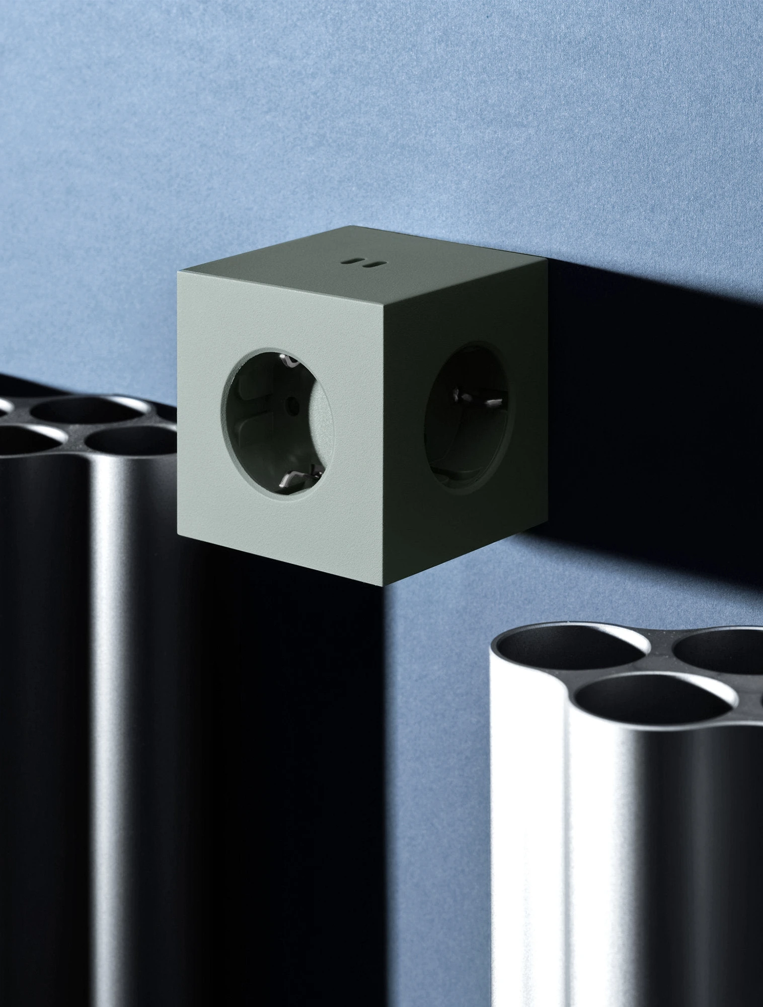 Разветвитель Square Two с USB-C и 3 розетками, 7,5х7,5 см