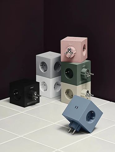 Разветвитель Square Two с USB-C и 3 розетками, 7,5х7,5 см