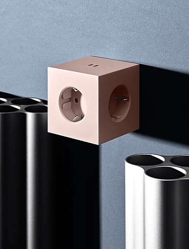 Разветвитель Square Two с USB-C и 3 розетками, 7,5х7,5 см