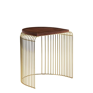 Журнальный столик с подносом Curva, 34x48x49 см