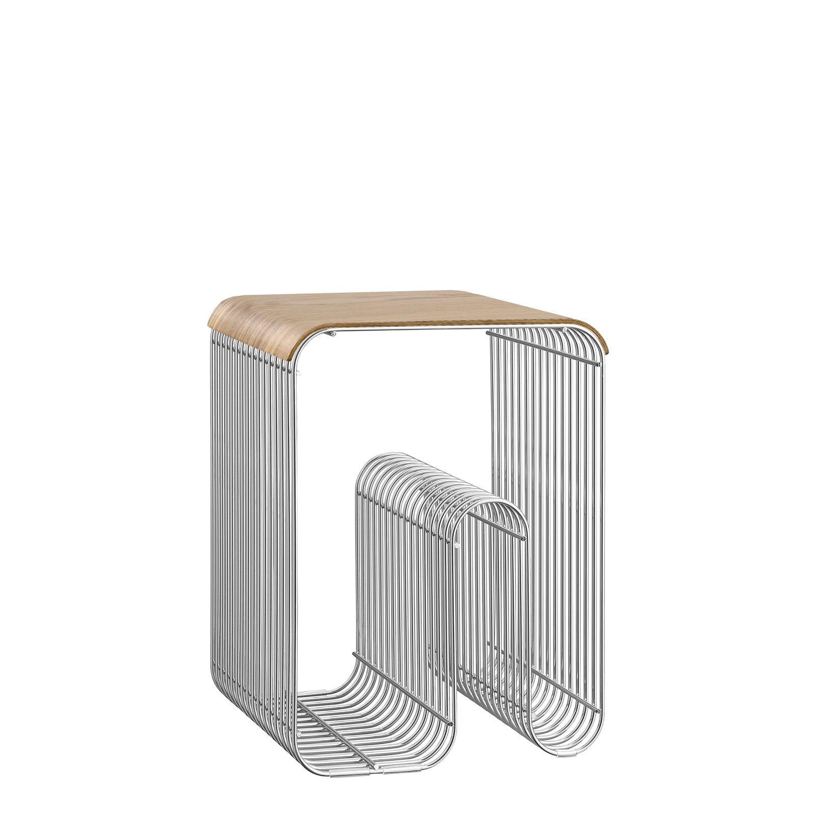 Журнальный стол со съёмным подносом Curva, 33x32,5x43,5 см