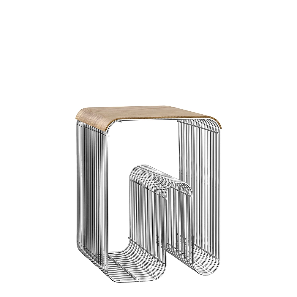 Журнальный стол со съёмным подносом Curva, 33x32,5x43,5 см от AYTM