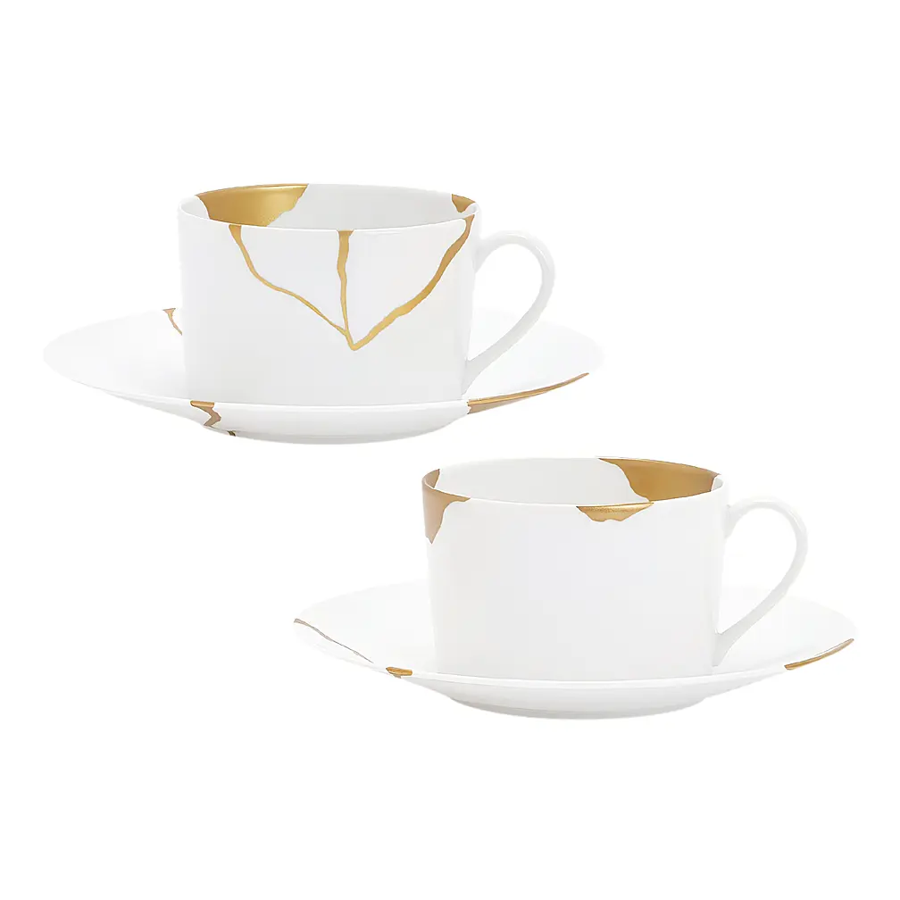 Набор из 2 чайных пар Kintsugi, 250 мл от Bernardaud