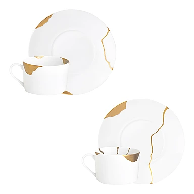 Набор из 2 чайных пар Kintsugi, 250 мл