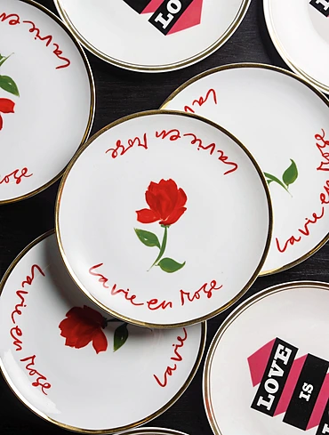 Пирожковая тарелка La Vie en Rose, 17 см