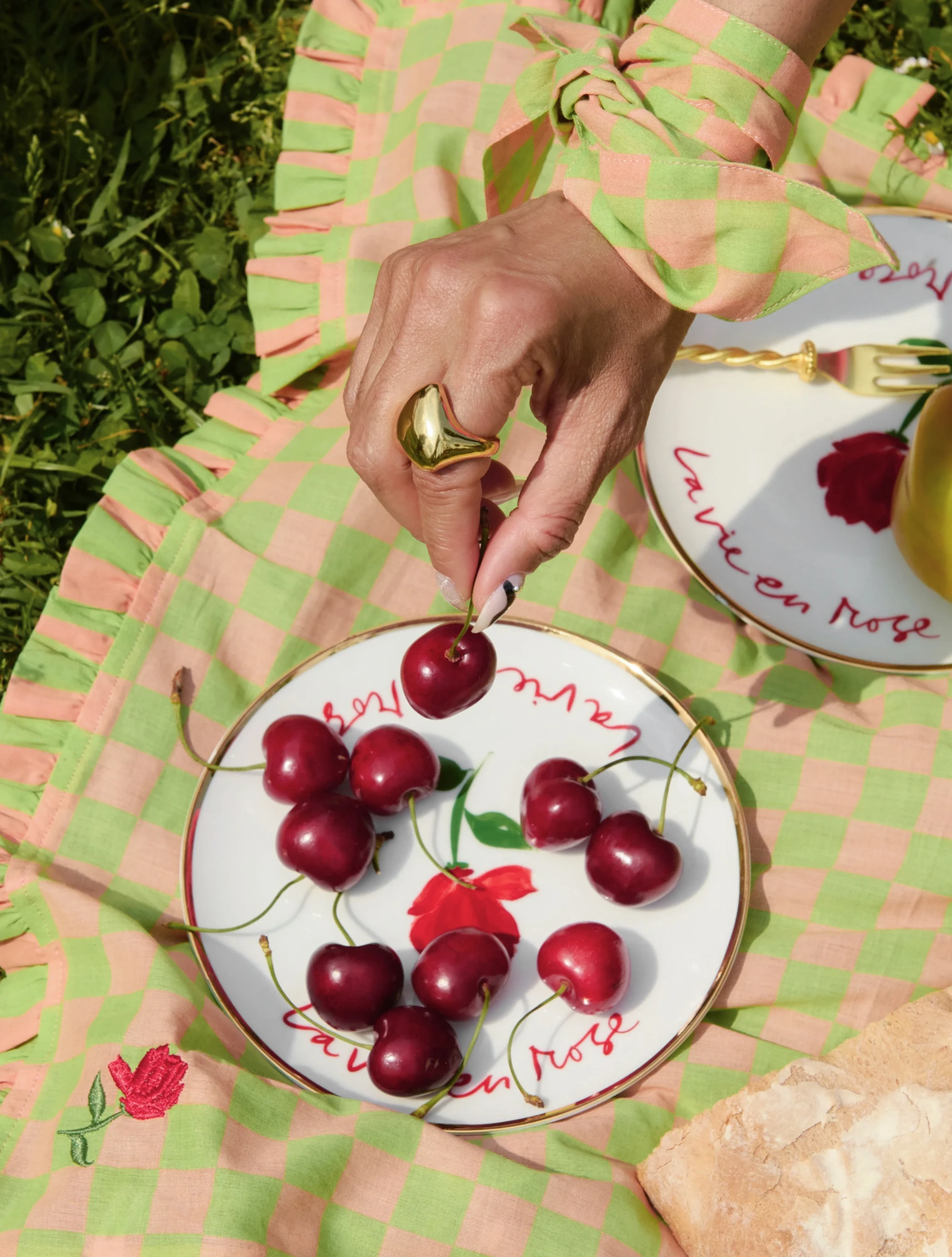 Пирожковая тарелка La Vie en Rose, 17 см