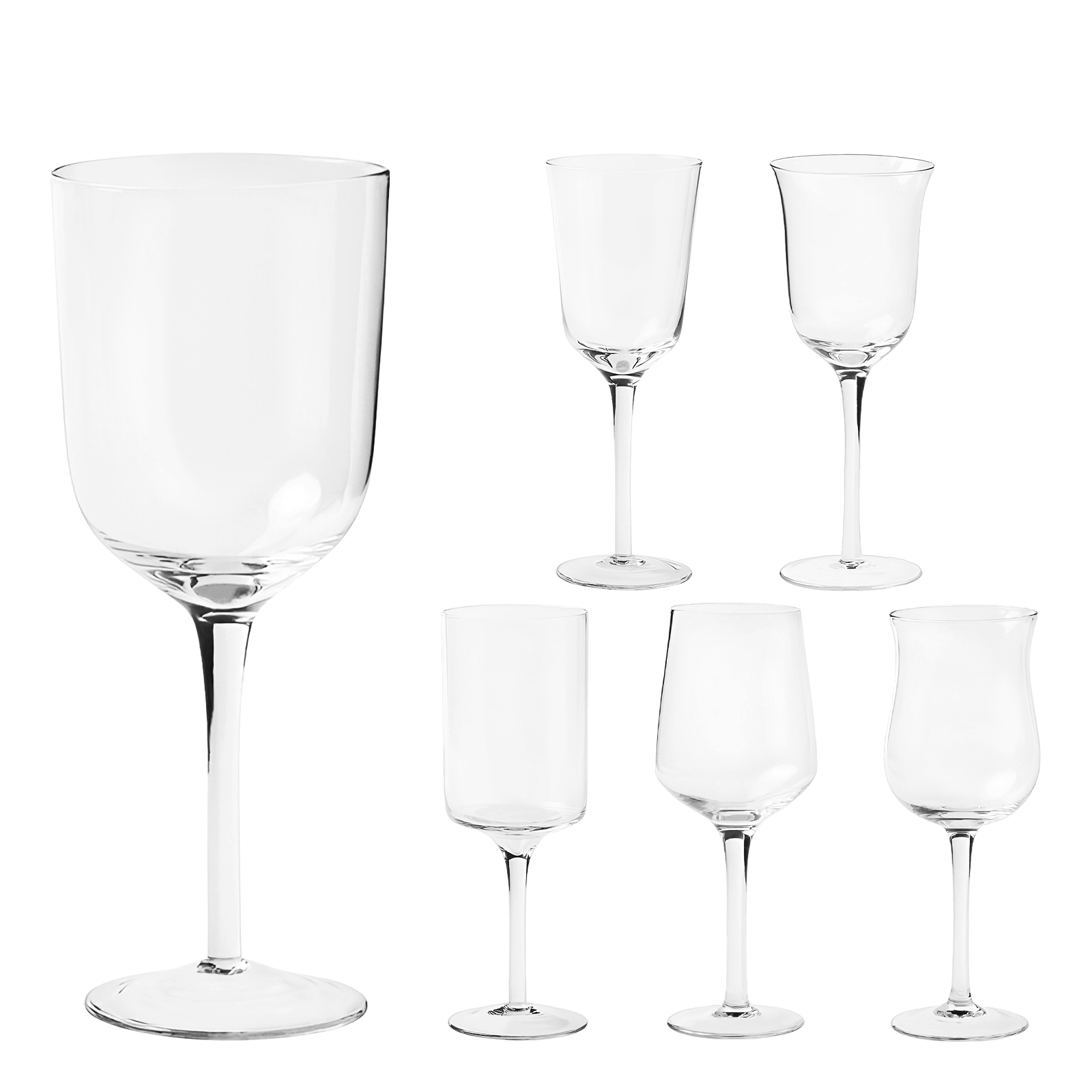 Набор из 6 бокалов для красного вина Diseguale Clear от Bitossi Home