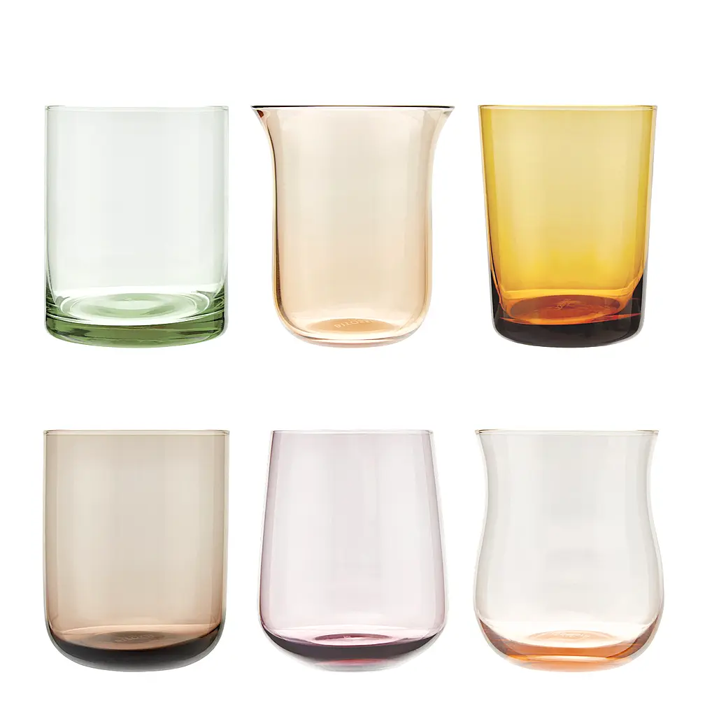 Набор из 6 стаканов для воды Diseguale Amber/Pink от Bitossi Home