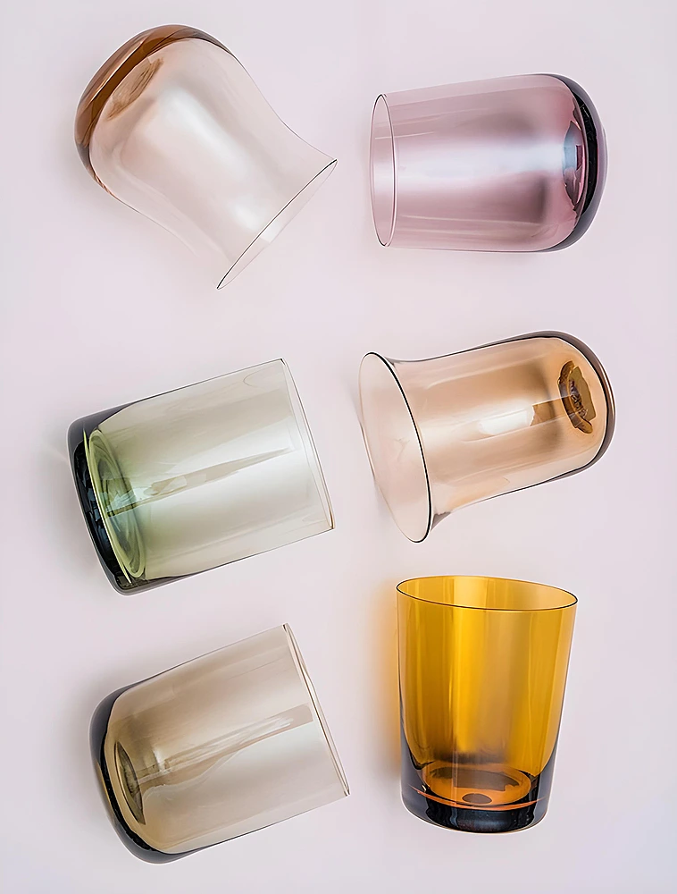 Набор из 6 стаканов для воды Diseguale Amber/Pink от Bitossi Home