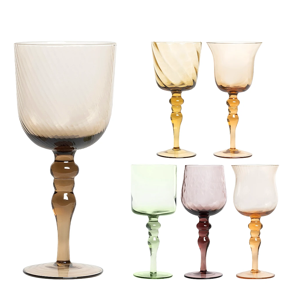 Набор из 6 бокалов для красного вина Diseguale Amber/Pink от Bitossi Home