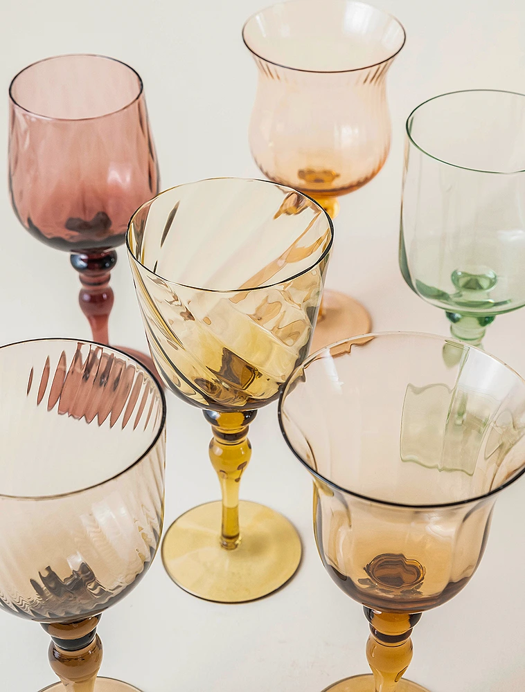 Набор из 6 бокалов для красного вина Diseguale Amber/Pink от Bitossi Home