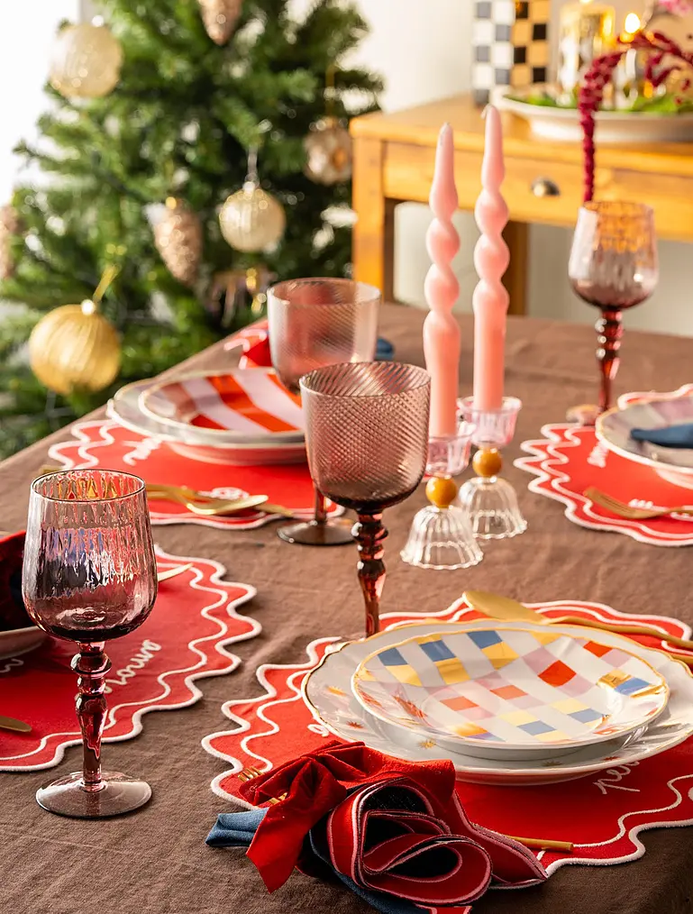 Набор из 6 бокалов для красного вина Diseguale Amber/Pink от Bitossi Home