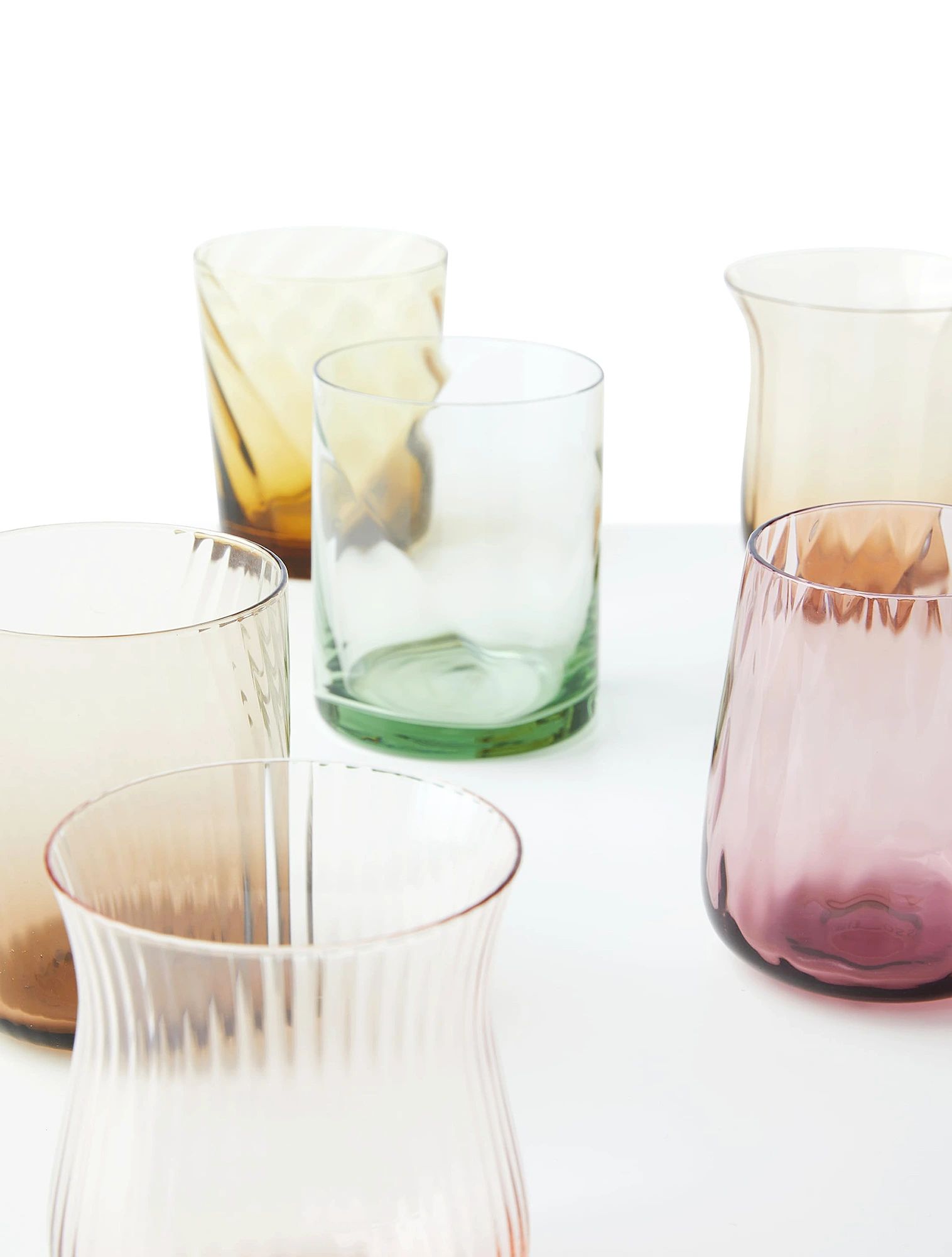 Набор из 6 стаканов для воды Diseguale Amber/Pink