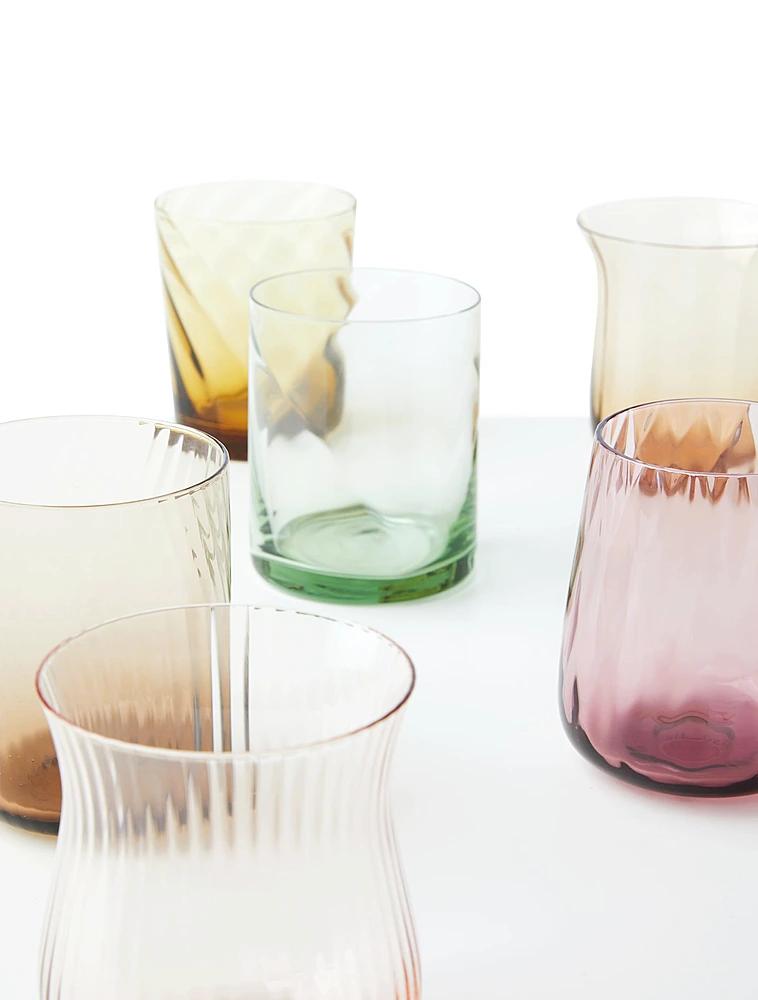 Набор из 6 стаканов для воды Diseguale Amber/Pink от Bitossi Home