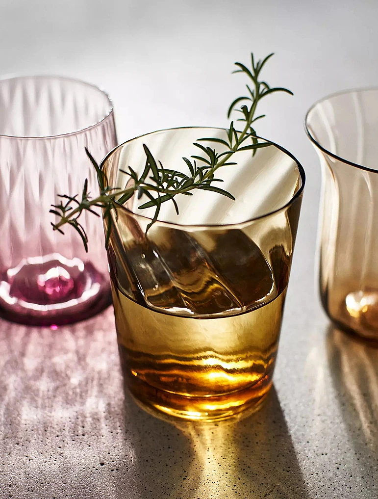 Набор из 6 стаканов для воды Diseguale Amber/Pink от Bitossi Home