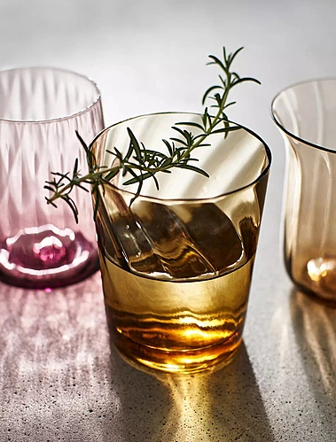 Набор из 6 стаканов для воды Diseguale Amber/Pink