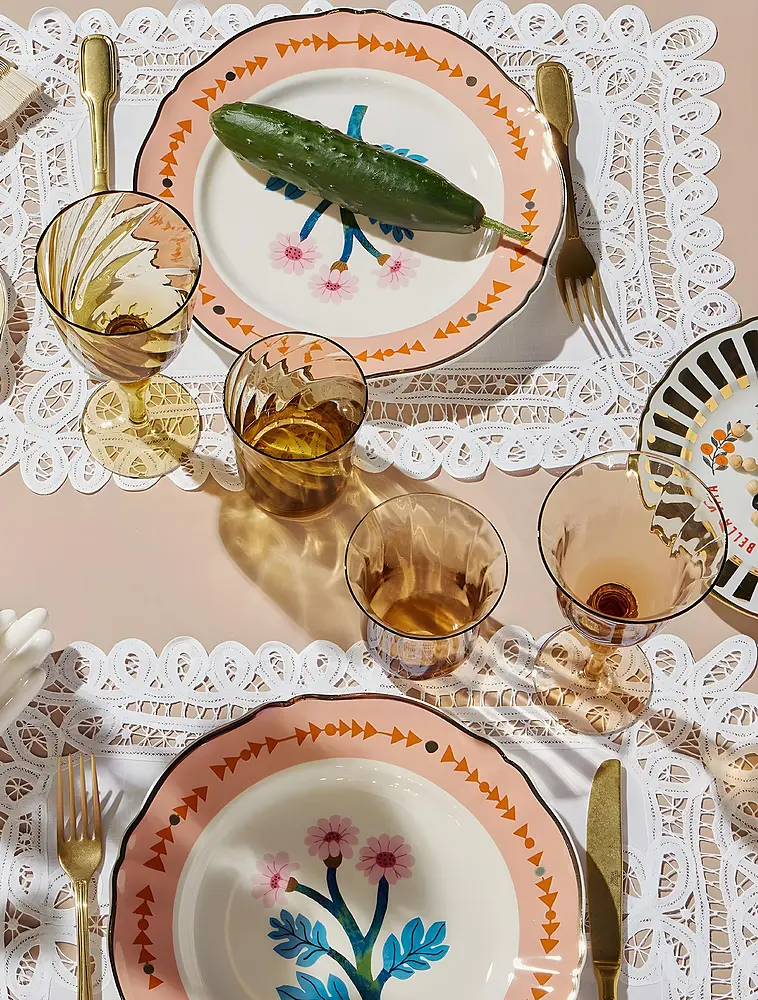 Набор из 6 стаканов для воды Diseguale Amber/Pink от Bitossi Home