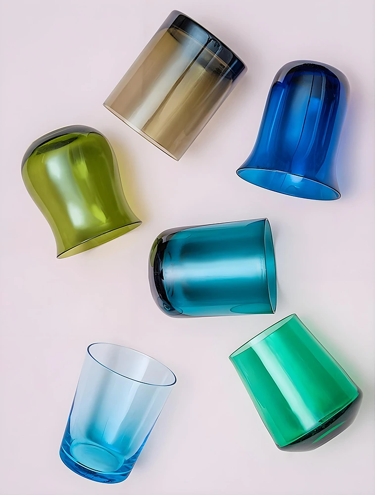 Набор из 6 стаканов для воды Diseguale Blue/Green от Bitossi Home