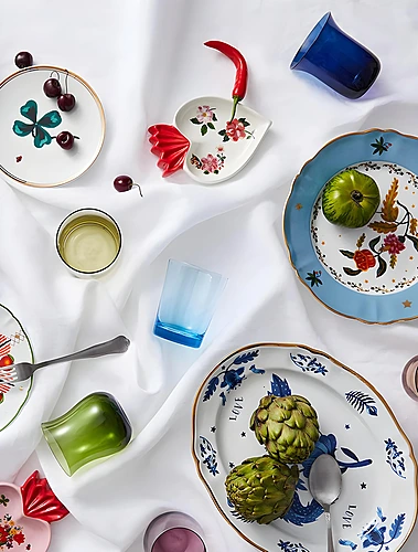 Набор из 6 стаканов для воды Diseguale Blue/Green