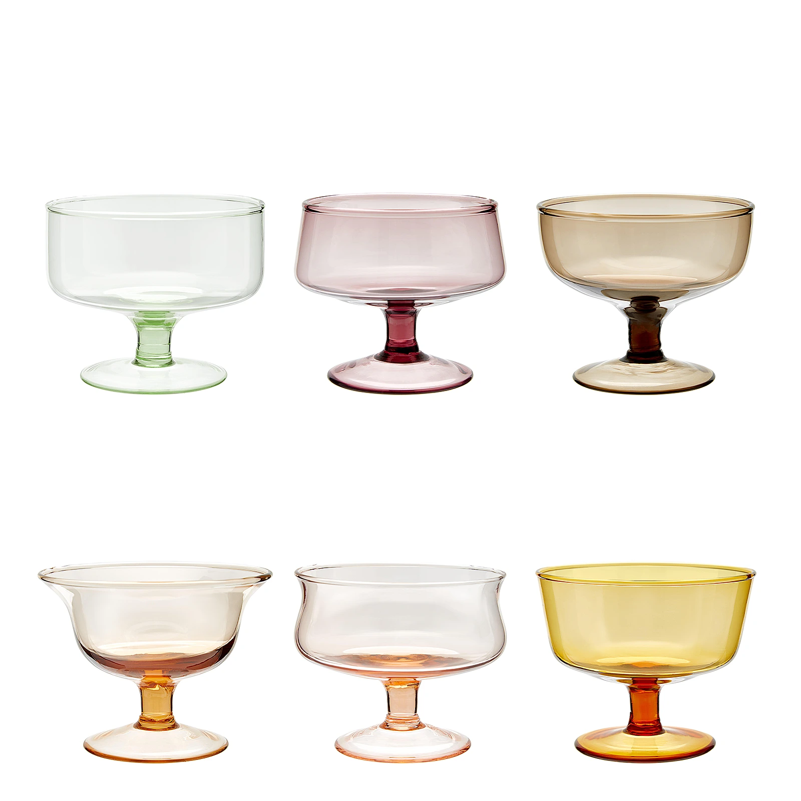 Набор из 6 креманок Diseguale Amber/Pink