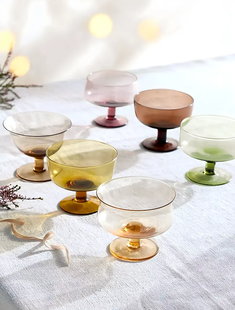 Набор из 6 креманок Diseguale Amber/Pink от Bitossi Home