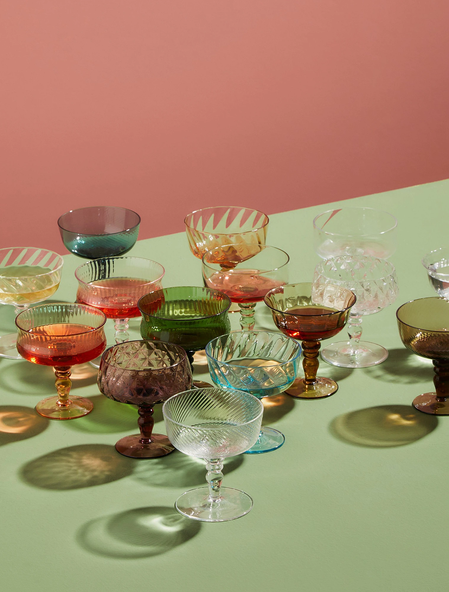 Набор из 6 креманок Diseguale Amber/Pink, 160 мл