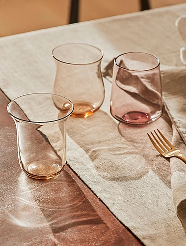 Стакан для воды Diseguale Amber/Pink, 325 мл