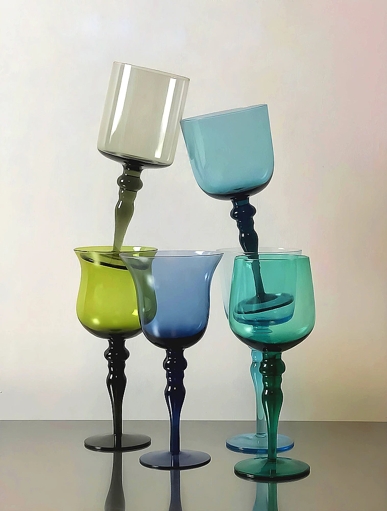 Бокал для белого вина Diseguale Blue/Green, 325 мл от Bitossi Home